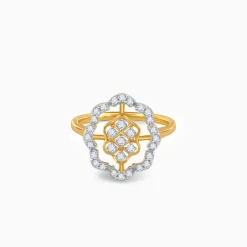 Gold Magna Florale Lab Grown Diamond Ring