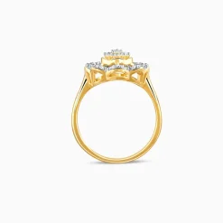 Gold Magna Florale Lab Grown Diamond Ring