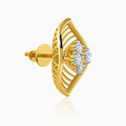 Gold Maquie Lab Grown Diamond Earrings