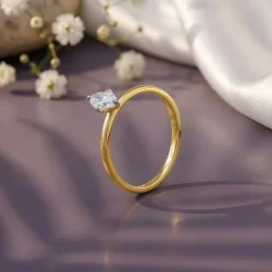 Gold Marquise Muse Lab Grown Diamond Ring (Size 12)
