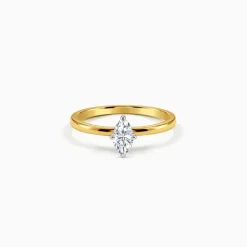Gold Marquise Muse Lab Grown Diamond Ring (Size 12)