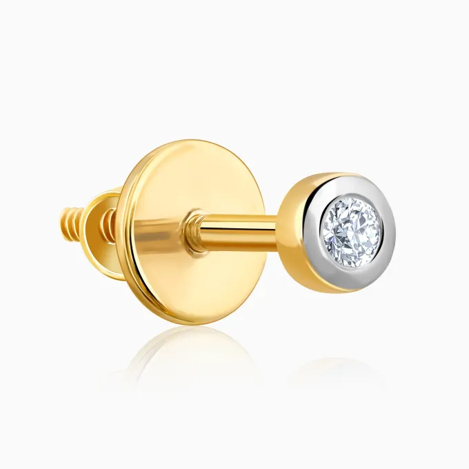 Gold Mimo Lab Grown Diamond Stud Earrings