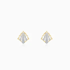 Gold Minimal Lab Grown Diamond Stud Earrings
