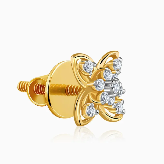 Gold Mirelle Lab Grown Diamond Earrings