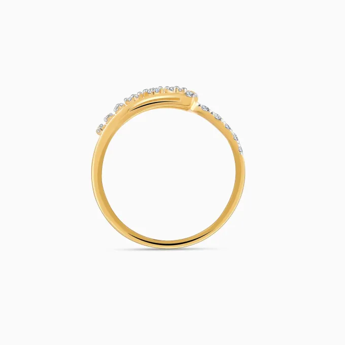 Gold Modern Mosaic Diamond Ring