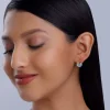 Gold Moonbeam Diamond Earrings