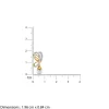 Gold Moonvine Lab Grown Diamond Earrings