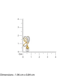 Gold Moonvine Lab Grown Diamond Earrings