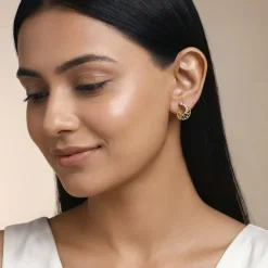 Gold Muguet Lab Grown Diamond Earrings