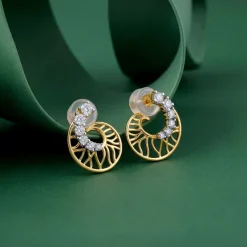 Gold Muguet Lab Grown Diamond Earrings