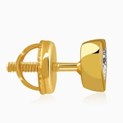 Gold My Heartbeat Lab Grown Diamond Studs