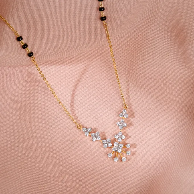 Gold Nethra Lab Grown Diamond Mangalsutra