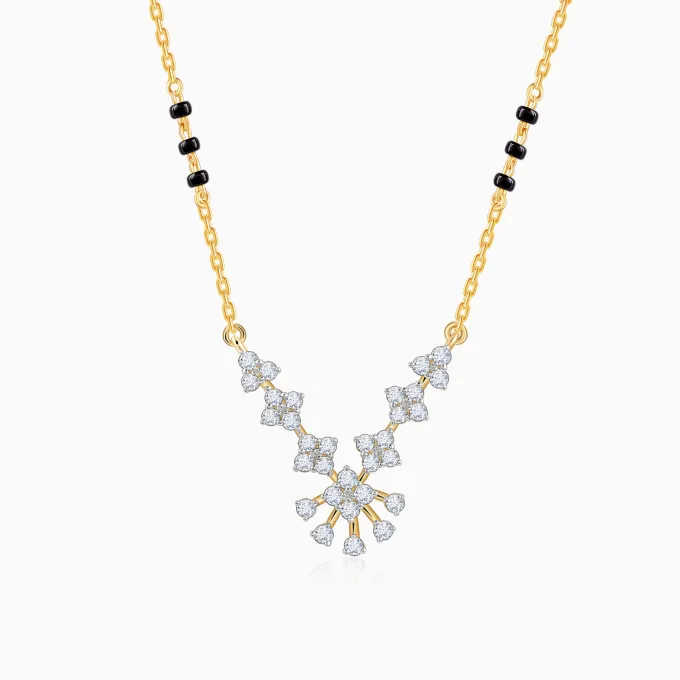 Gold Nethra Lab Grown Diamond Mangalsutra
