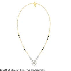 Gold Nethra Lab Grown Diamond Mangalsutra