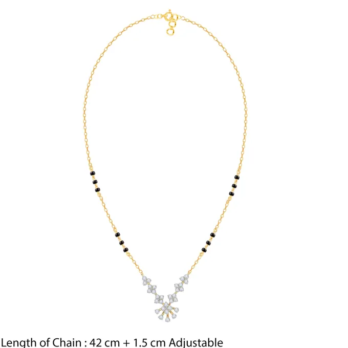 Gold Nethra Lab Grown Diamond Mangalsutra