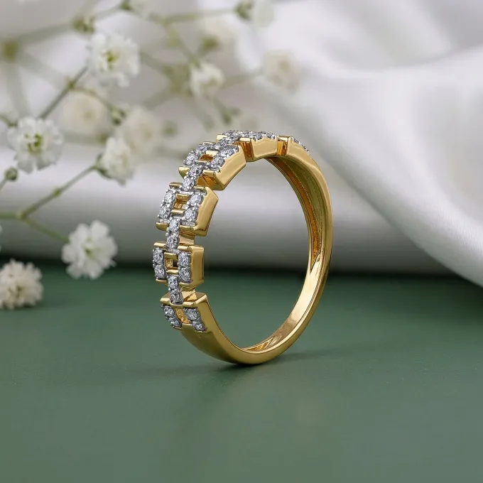 Gold Nexus Lab Grown Diamond Ring (Size 12)