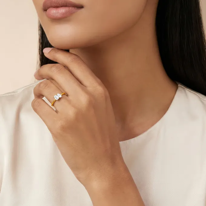 Gold Nova Luxe Lab Grown Diamond Ring (Size 12)