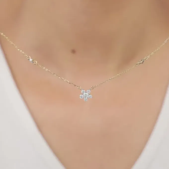 Gold Novae Diamond Necklace