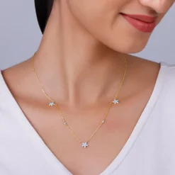 Gold Novae Diamond Necklace
