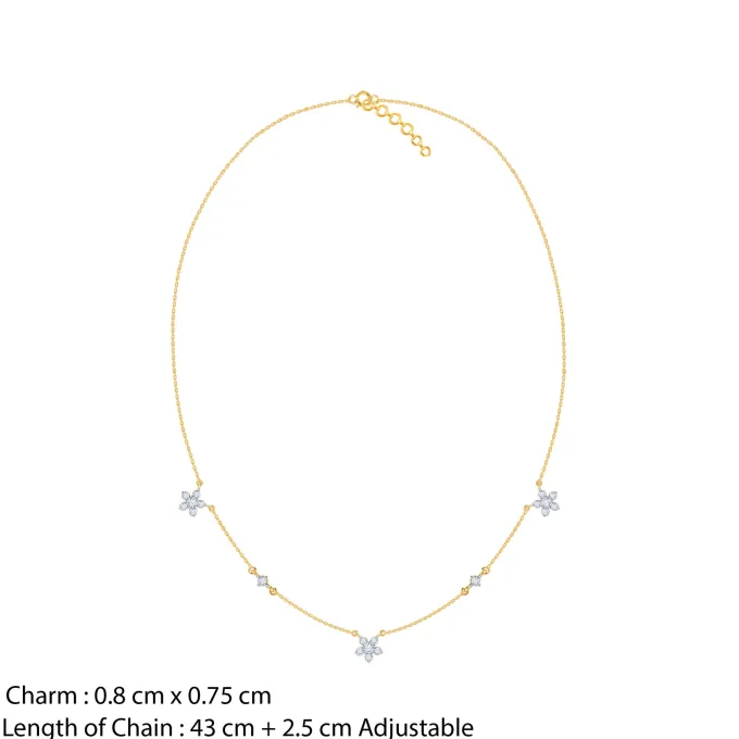 Gold Novae Diamond Necklace