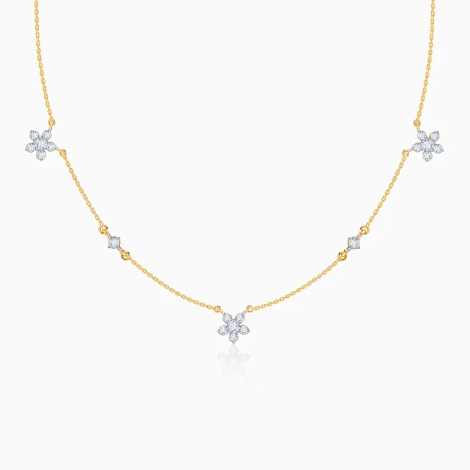 Gold Novae Diamond Necklace