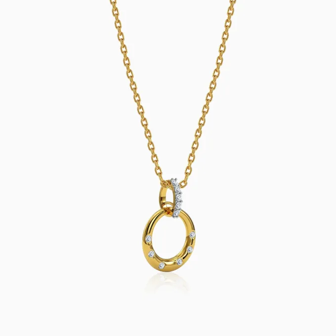 Gold Opulent Classic Lab Grown Diamond Pendant