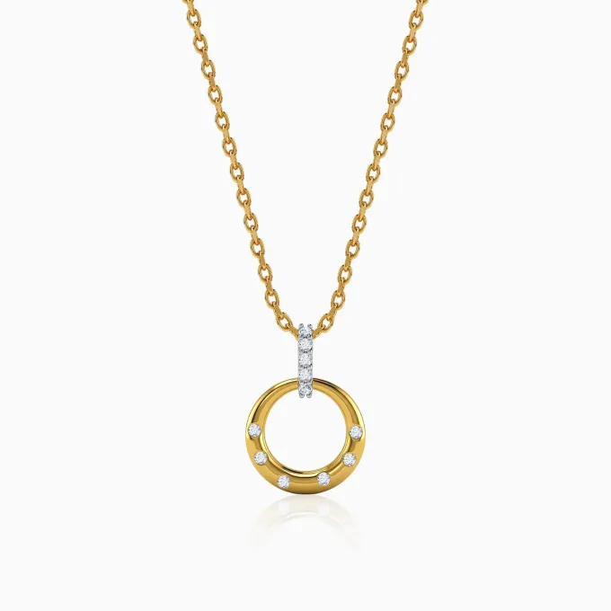 Gold Opulent Classic Lab Grown Diamond Pendant
