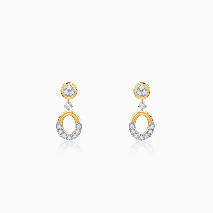 Gold Orb of Grace Lab Grown Diamond Earrings