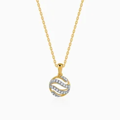 Gold Orbelle Lab Grown Diamond Pendant