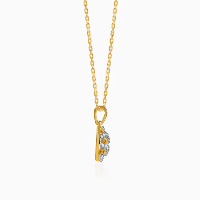 Gold Orbelle Lab Grown Diamond Pendant