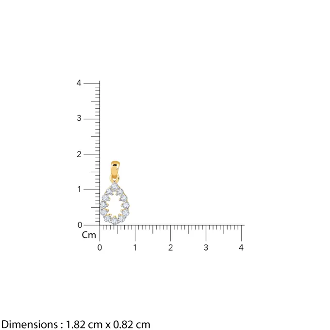 Gold Oval Aura Lab Grown Diamond Pendant