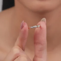 Gold Pave Lab Grown Diamond Ring
