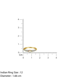 Gold Pave Lab Grown Diamond Ring