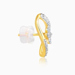 Gold Pear Elegance Diamond Earrings