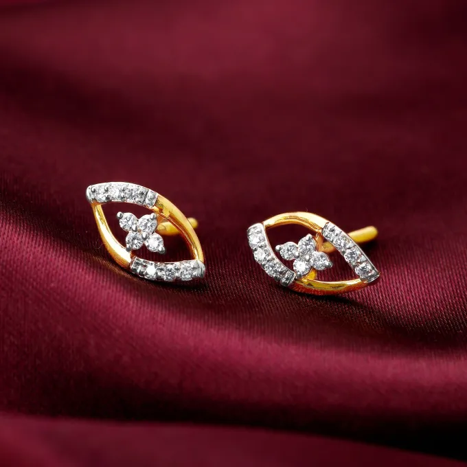 Gold Pear Elegance Diamond Earrings