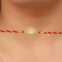 Gold Pearl Love Rakhi