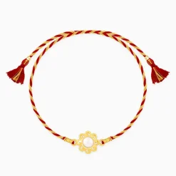 Gold Pearl Love Rakhi