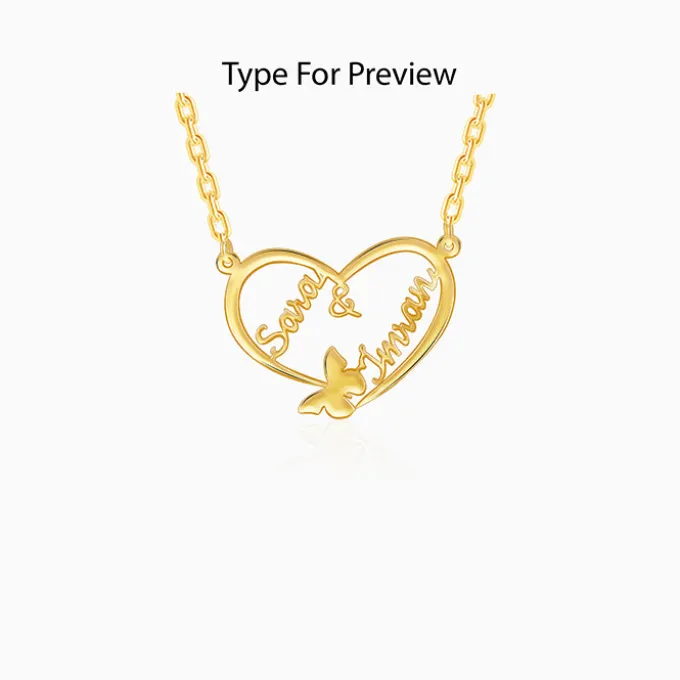Gold Personalised Forever Yours Pendant