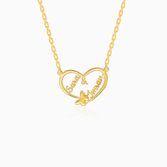 Gold Personalised Forever Yours Pendant