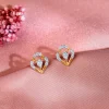 Gold Petal Bloom Lab Grown Diamond Studs