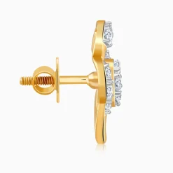 Gold Petal Bloom Lab Grown Diamond Studs