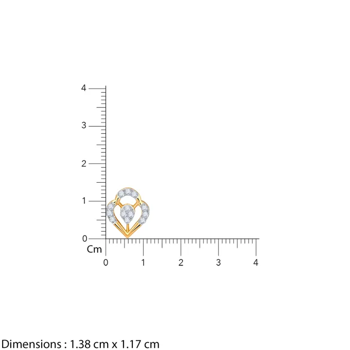 Gold Petal Bloom Lab Grown Diamond Studs