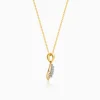 Gold Petioles Diamond Pendant