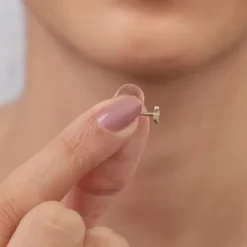 Gold Petite Lab Grown Diamond Earrings