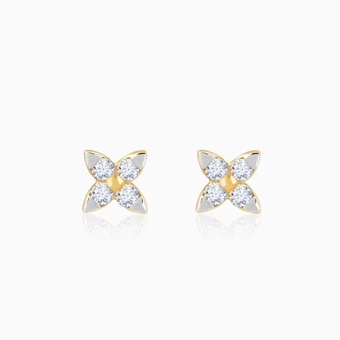 Gold Petite Lab Grown Diamond Earrings