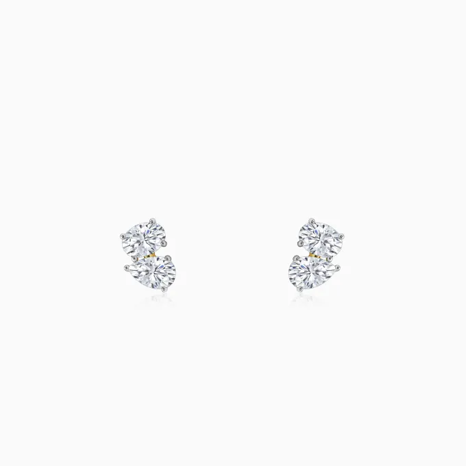 Gold Poised Glow Lab Grown Diamond Earrings