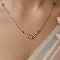 Gold Pooja Lab Grown Diamond Mangalsutra
