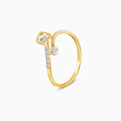 Gold Prism Aura Lab Grown Diamond Ring