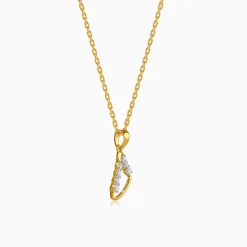 Gold Prism Muse Lab Grown Diamond Pendant