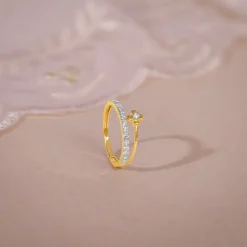 Gold Prong Lab Grown Diamond Ring